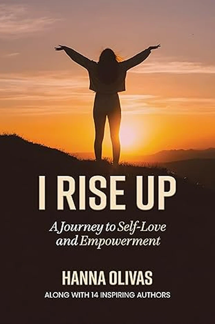 Inspirational journey book with sunrise background