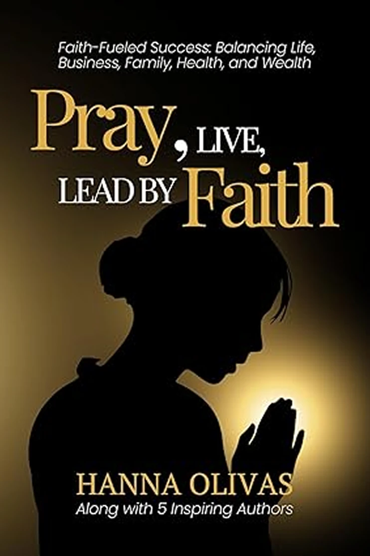Book cover with praying silhouette